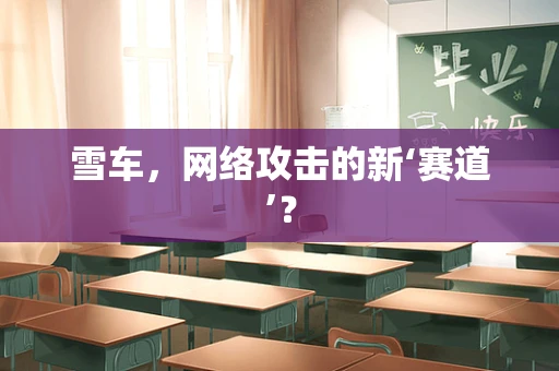 雪车，网络攻击的新‘赛道’？