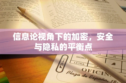 信息论视角下的加密，安全与隐私的平衡点