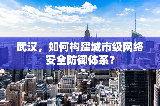 武汉，如何构建城市级网络安全防御体系？
