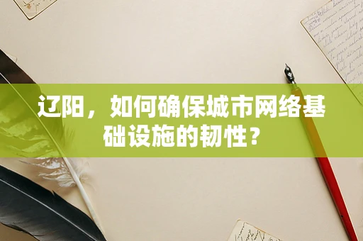 辽阳，如何确保城市网络基础设施的韧性？