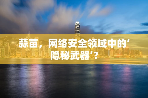 蒜苗，网络安全领域中的‘隐秘武器’？