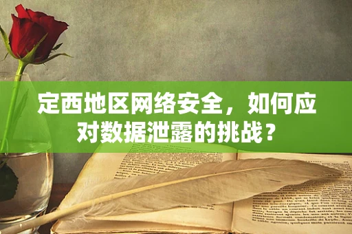 定西地区网络安全，如何应对数据泄露的挑战？