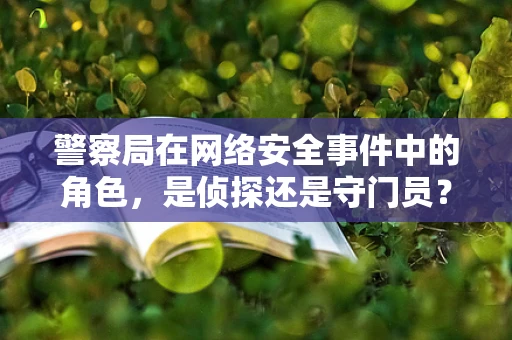 警察局在网络安全事件中的角色，是侦探还是守门员？