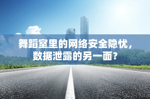 舞蹈室里的网络安全隐忧，数据泄露的另一面？