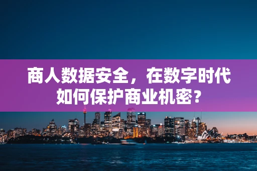 商人数据安全，在数字时代如何保护商业机密？