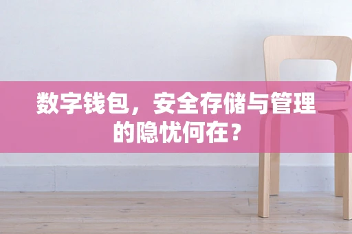 数字钱包，安全存储与管理的隐忧何在？