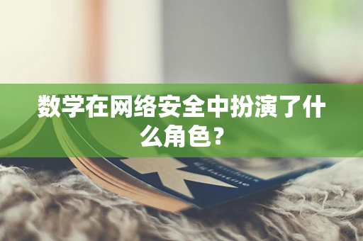 数学在网络安全中扮演了什么角色？