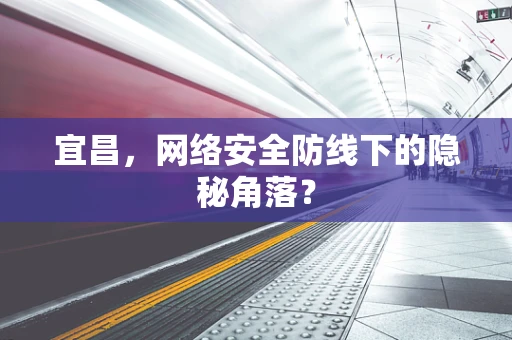 宜昌，网络安全防线下的隐秘角落？