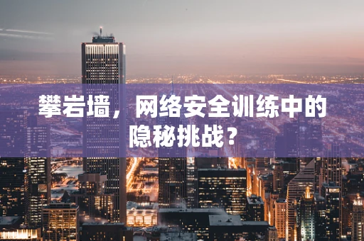 攀岩墙，网络安全训练中的隐秘挑战？