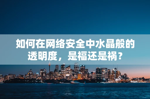 如何在网络安全中水晶般的透明度，是福还是祸？