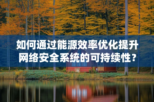 如何通过能源效率优化提升网络安全系统的可持续性？