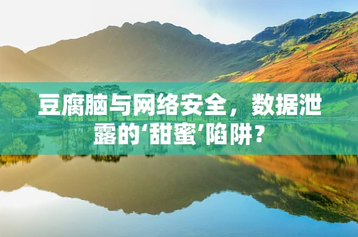 豆腐脑与网络安全，数据泄露的‘甜蜜’陷阱？