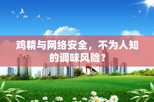 鸡精与网络安全，不为人知的调味风险？