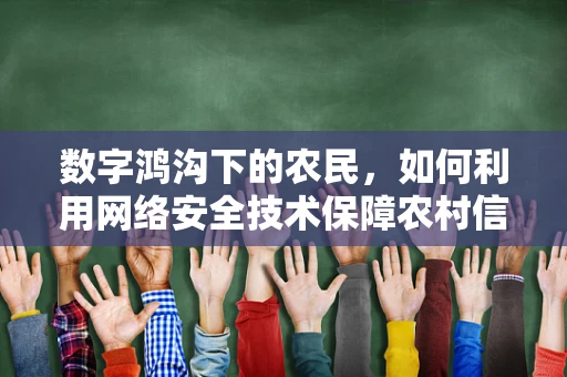 数字鸿沟下的农民，如何利用网络安全技术保障农村信息安？