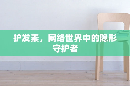 护发素，网络世界中的隐形守护者