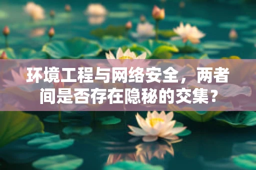 环境工程与网络安全，两者间是否存在隐秘的交集？