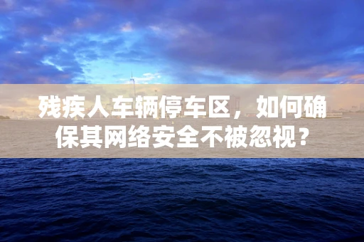 残疾人车辆停车区，如何确保其网络安全不被忽视？