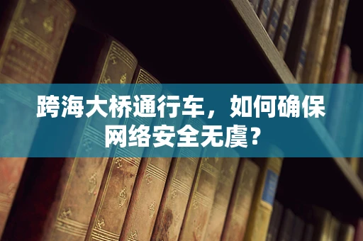 跨海大桥通行车，如何确保网络安全无虞？