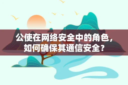 公使在网络安全中的角色，如何确保其通信安全？