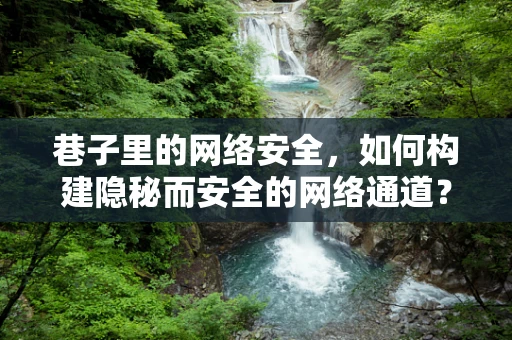 巷子里的网络安全，如何构建隐秘而安全的网络通道？