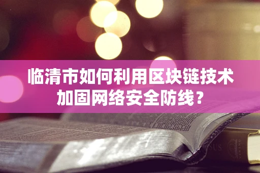 临清市如何利用区块链技术加固网络安全防线？