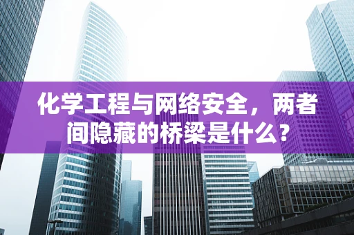 化学工程与网络安全，两者间隐藏的桥梁是什么？