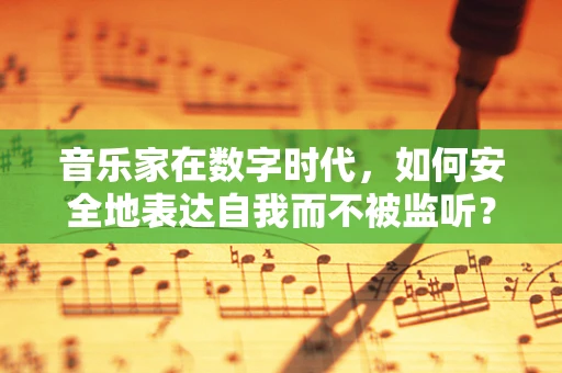 音乐家在数字时代，如何安全地表达自我而不被监听？