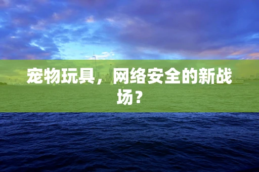 宠物玩具，网络安全的新战场？