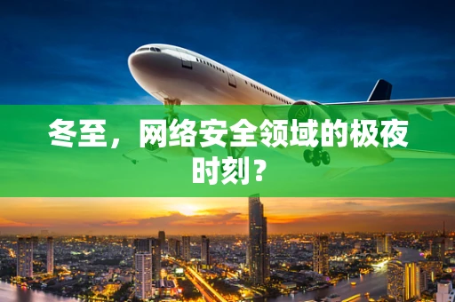 冬至，网络安全领域的极夜时刻？