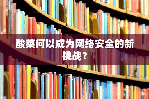酸菜何以成为网络安全的新挑战？
