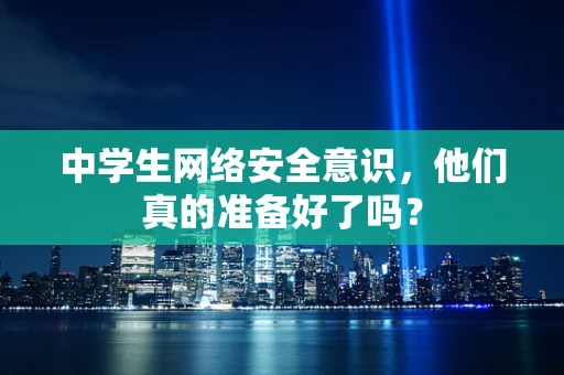 中学生网络安全意识，他们真的准备好了吗？