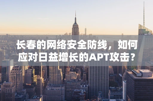 长春的网络安全防线，如何应对日益增长的APT攻击？