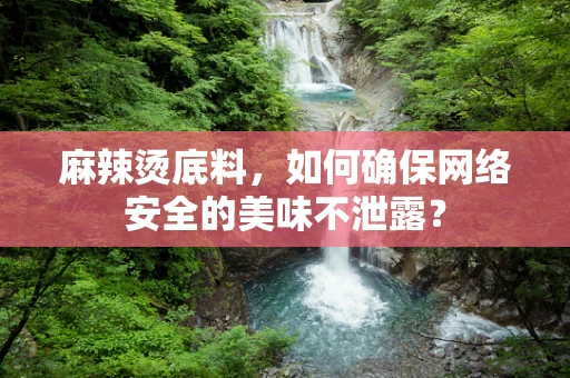 麻辣烫底料，如何确保网络安全的美味不泄露？