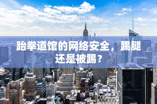 跆拳道馆的网络安全，踢腿还是被踢？
