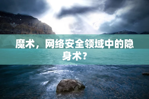 魔术，网络安全领域中的隐身术？