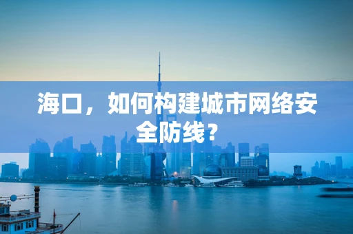 海口，如何构建城市网络安全防线？