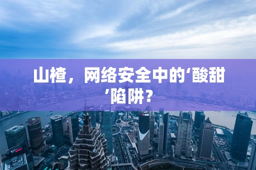山楂，网络安全中的‘酸甜’陷阱？