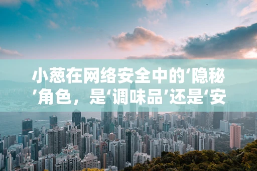小葱在网络安全中的‘隐秘’角色，是‘调味品’还是‘安全漏洞’的催化剂？