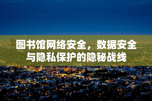 图书馆网络安全，数据安全与隐私保护的隐秘战线