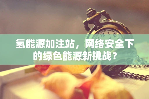 氢能源加注站，网络安全下的绿色能源新挑战？