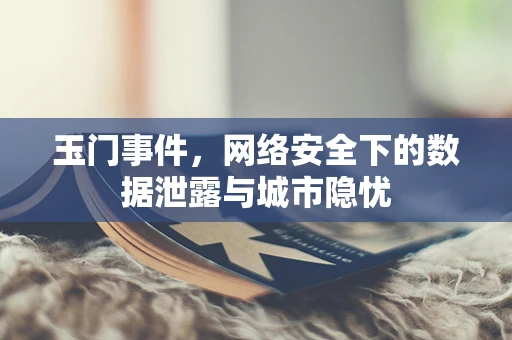 玉门事件，网络安全下的数据泄露与城市隐忧