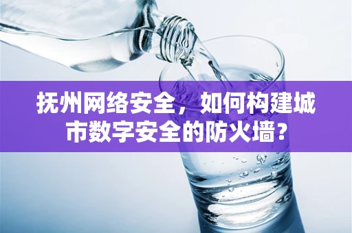抚州网络安全，如何构建城市数字安全的防火墙？