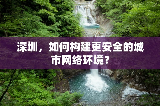 深圳，如何构建更安全的城市网络环境？