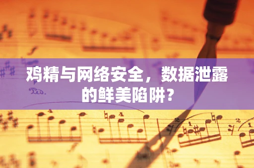 鸡精与网络安全，数据泄露的鲜美陷阱？