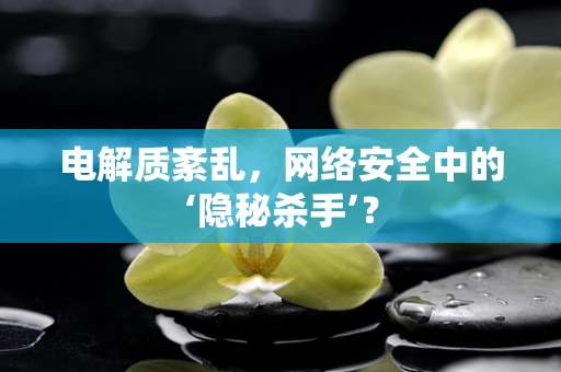 电解质紊乱，网络安全中的‘隐秘杀手’？