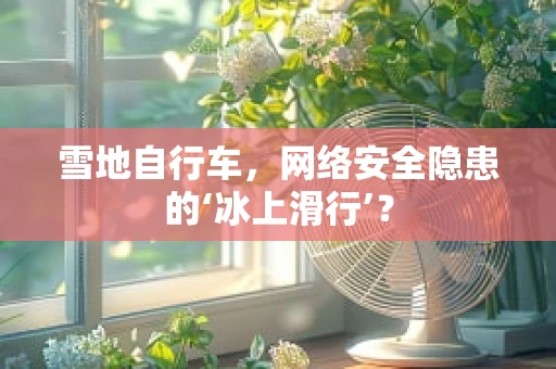 雪地自行车，网络安全隐患的‘冰上滑行’？