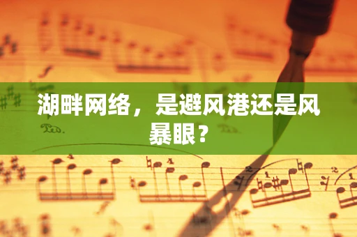 湖畔网络，是避风港还是风暴眼？