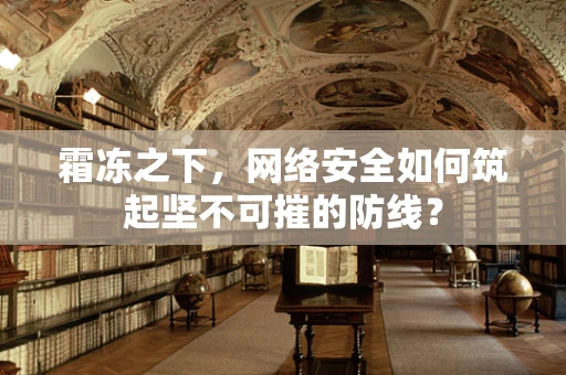 霜冻之下，网络安全如何筑起坚不可摧的防线？
