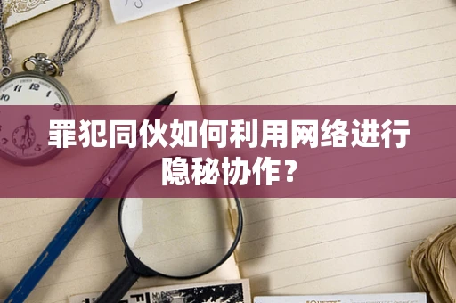 罪犯同伙如何利用网络进行隐秘协作？