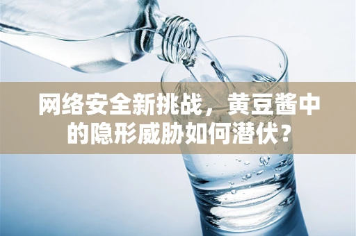 网络安全新挑战，黄豆酱中的隐形威胁如何潜伏？